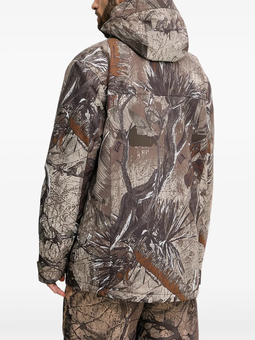 Rip Curl Pinna jack met capuchon en print Bruin