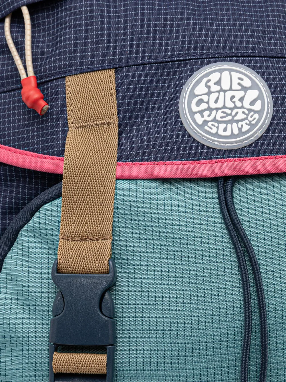 Rip Curl 12L rugzak met gespsluiting en rasterpatroon Blauw
