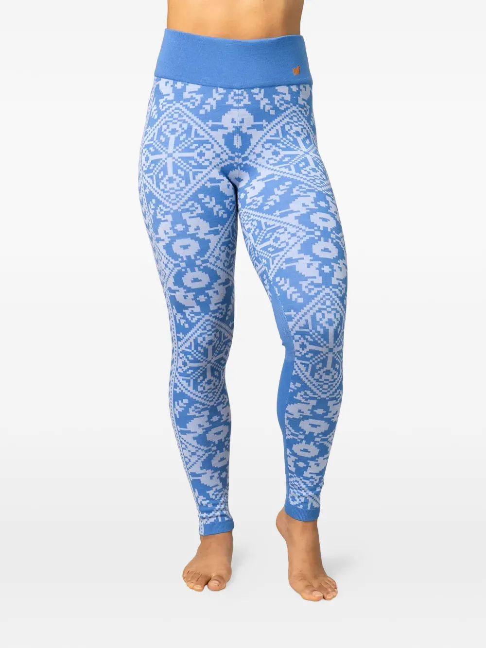 Kari Traa Saga fair isle-pattern base layer pants - Blu