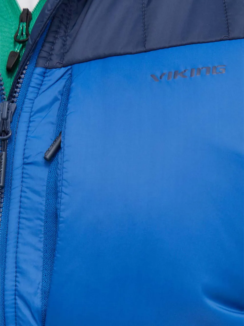 Viking Blast Primaloft Quilted Panelled Jacket In Green