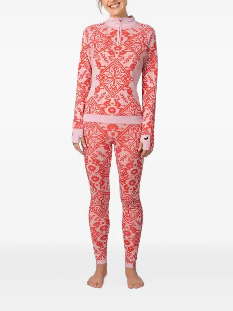 Kari Traa ensemble haut-pantalon Saga à motif géométrique