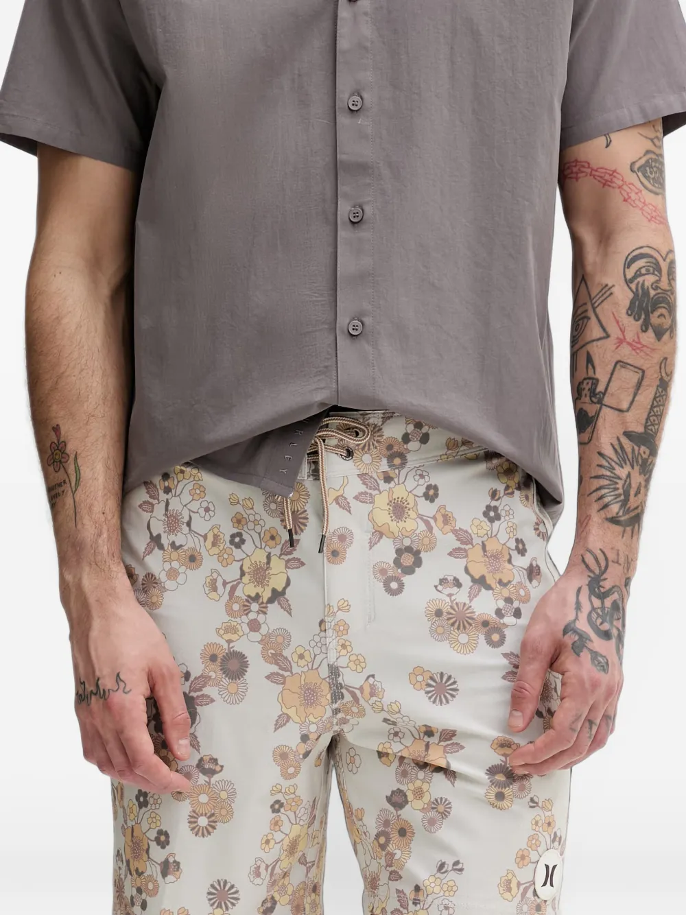 Hurley Phantom floral-print board shorts
