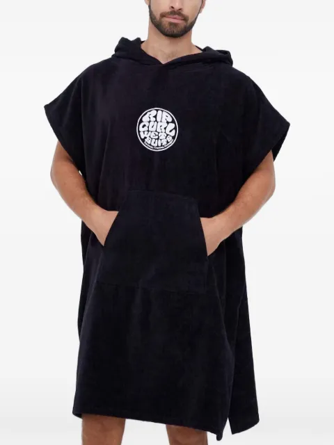 Rip Curl logo-embroidered hooded poncho