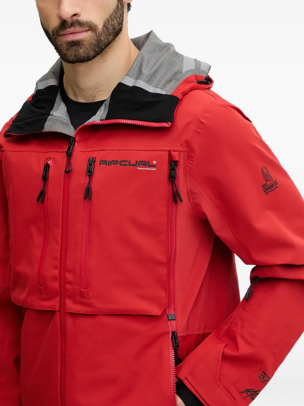 Rip Curl Anti Series Ult jack met capuchon Rood