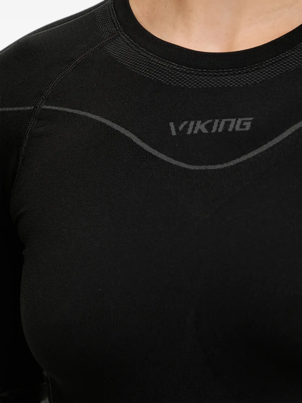 Viking Tweedelige ski-set met tailleband met patroon Zwart