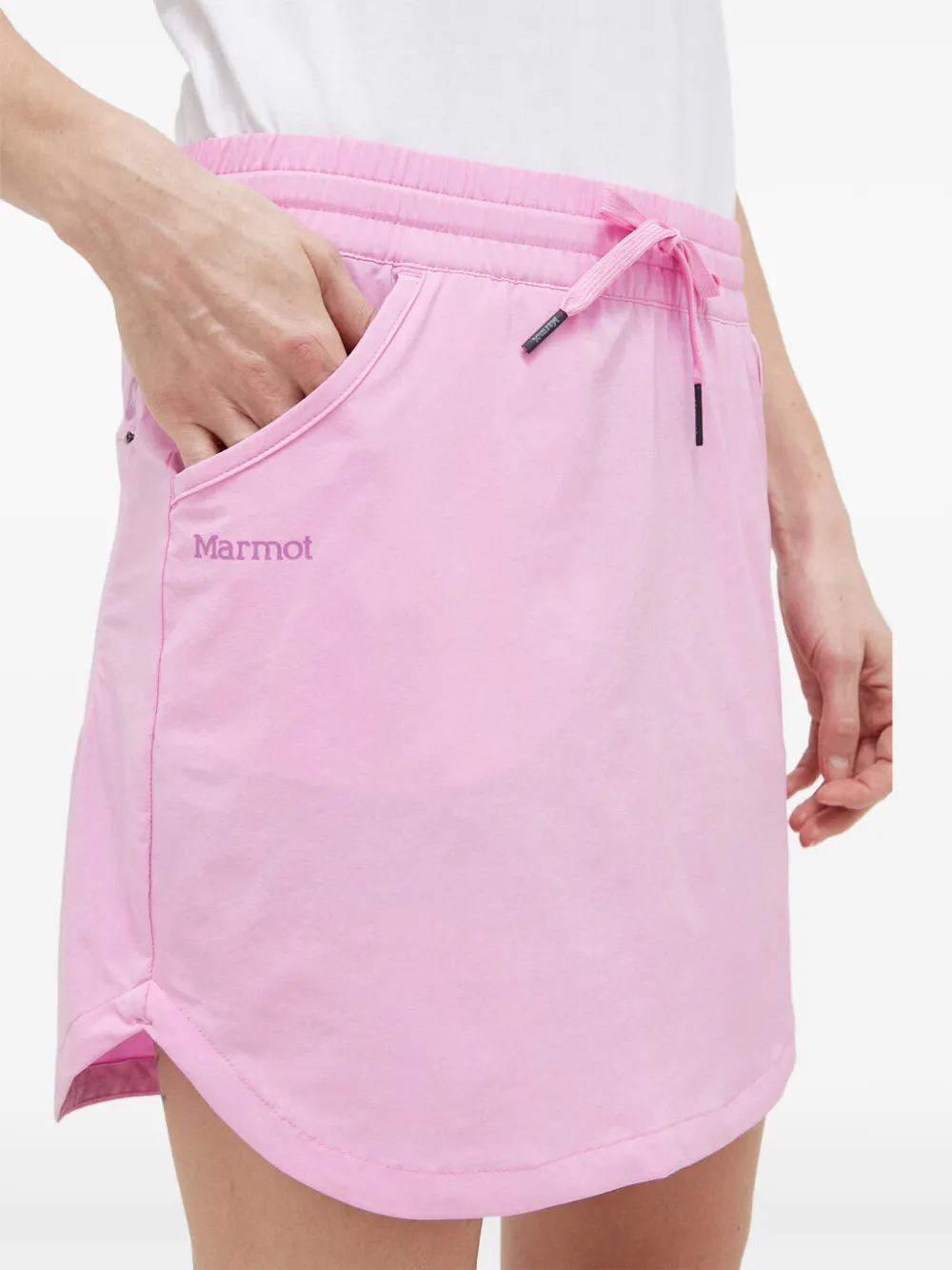 Marmot drawstring-waist mini skirt