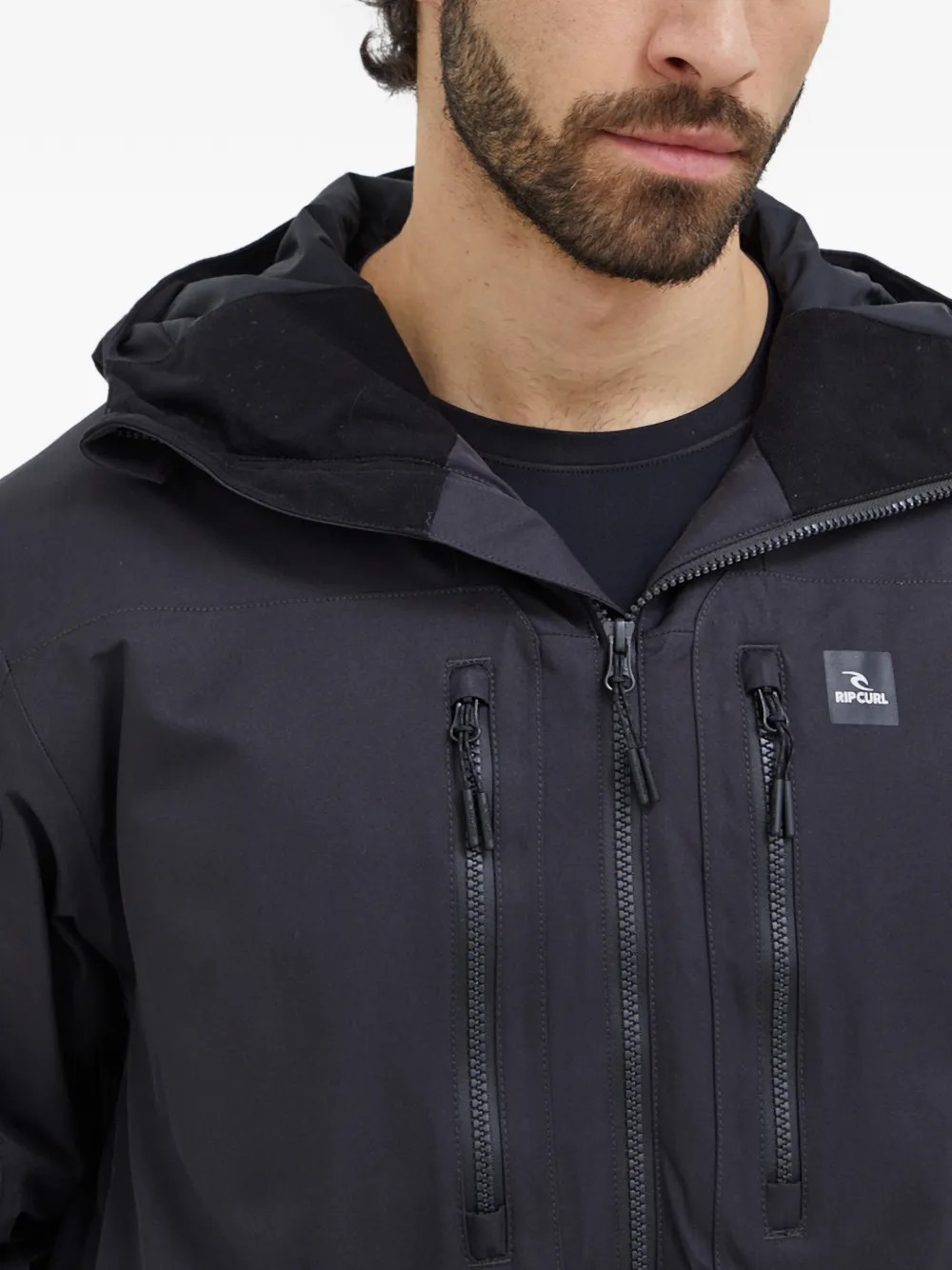 Rip Curl Freerider ski-jack met capuchon en rits Grijs
