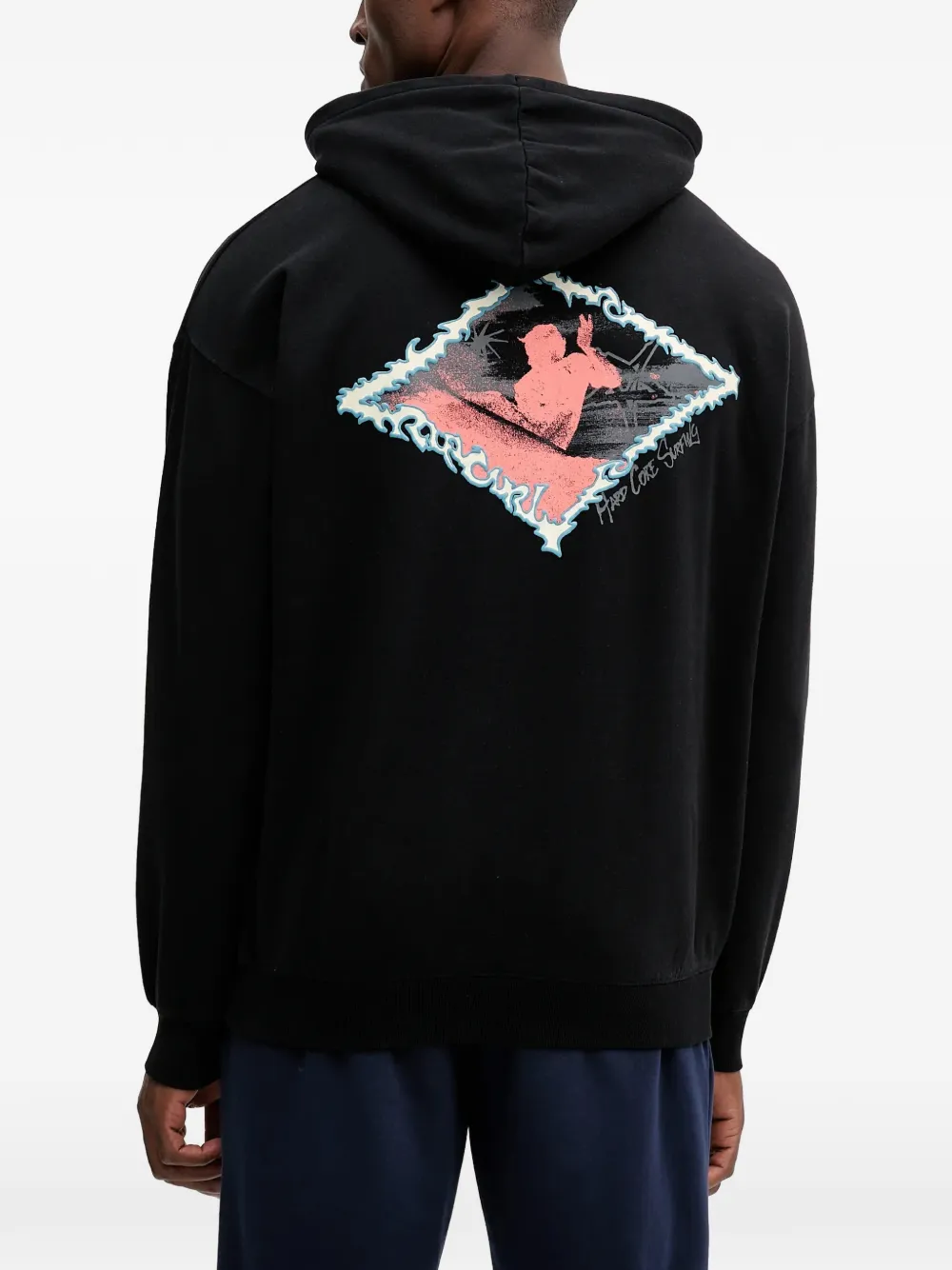 Rip Curl Raw Energy hoodie met trekkoord Zwart