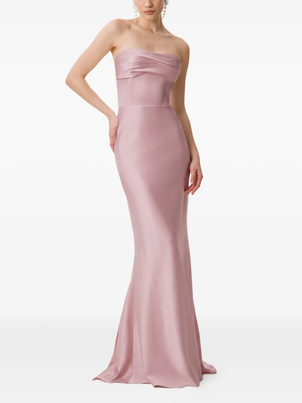 FRAMBOISE Lyris strapless maxi dress - Rosa