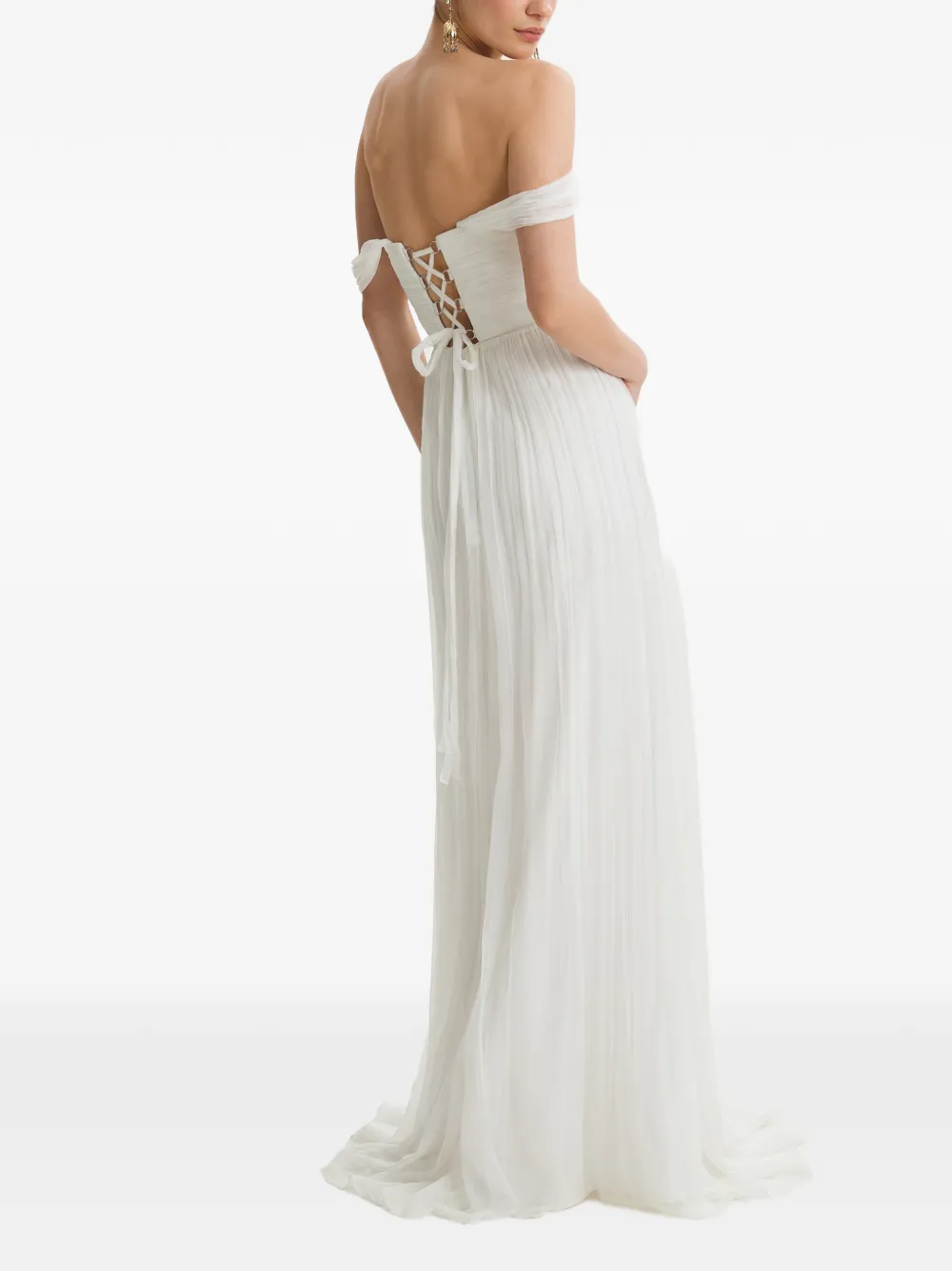  Framboise Vestido Largo Kester - Blanco 