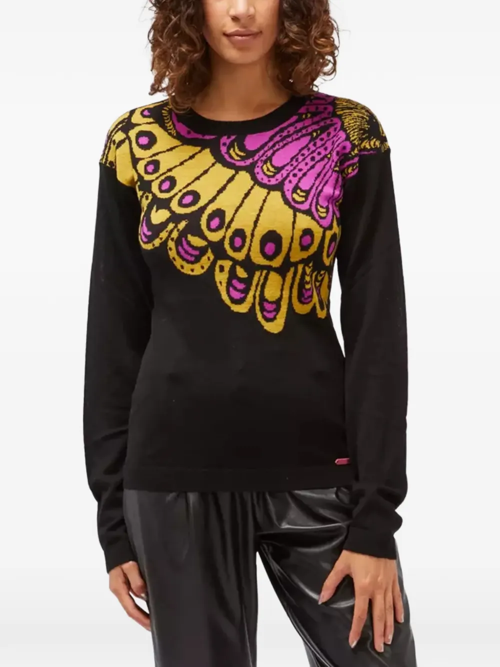 Custo Barcelona butterfly-motif sweater