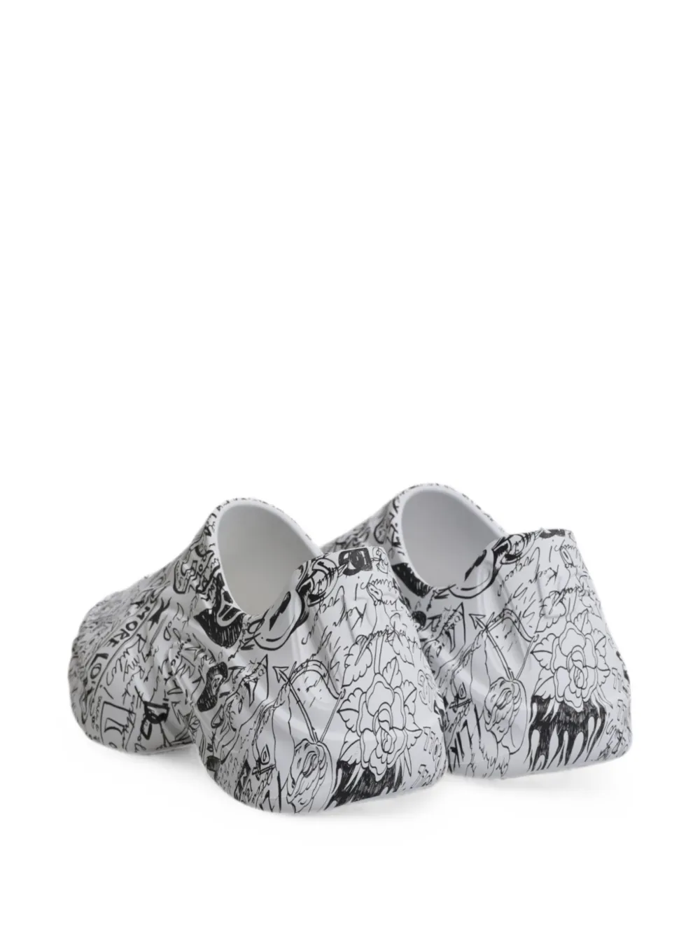 Dolce & Gabbana Graffiti Daymaster sneakers Zwart