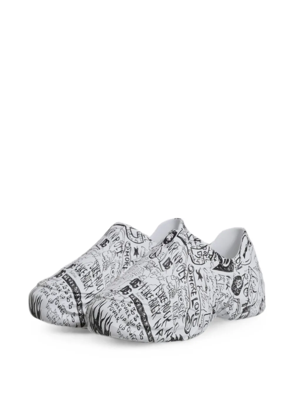 Dolce & Gabbana Graffiti Daymaster sneakers Zwart