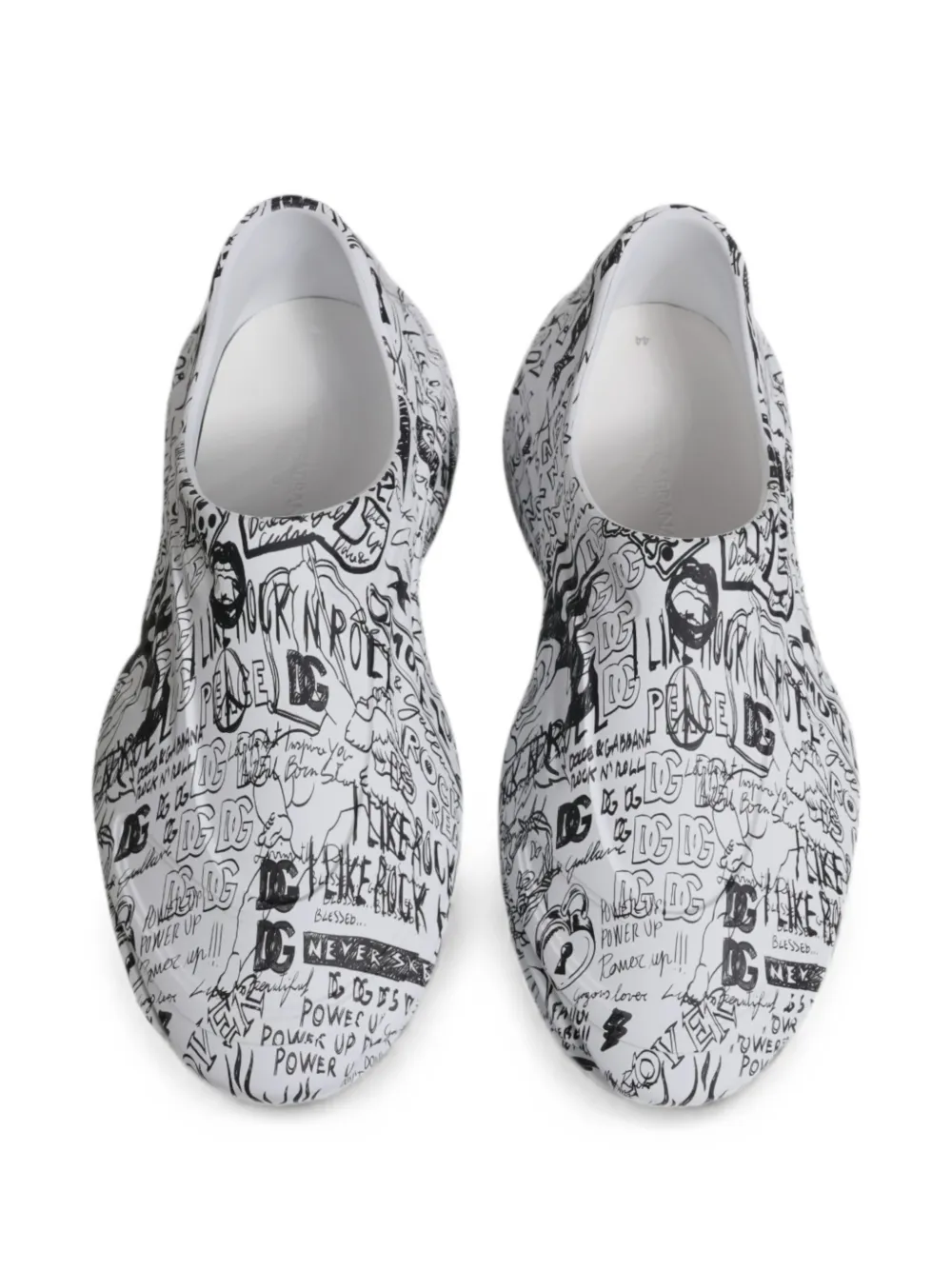 Dolce & Gabbana Graffiti Daymaster sneakers Zwart