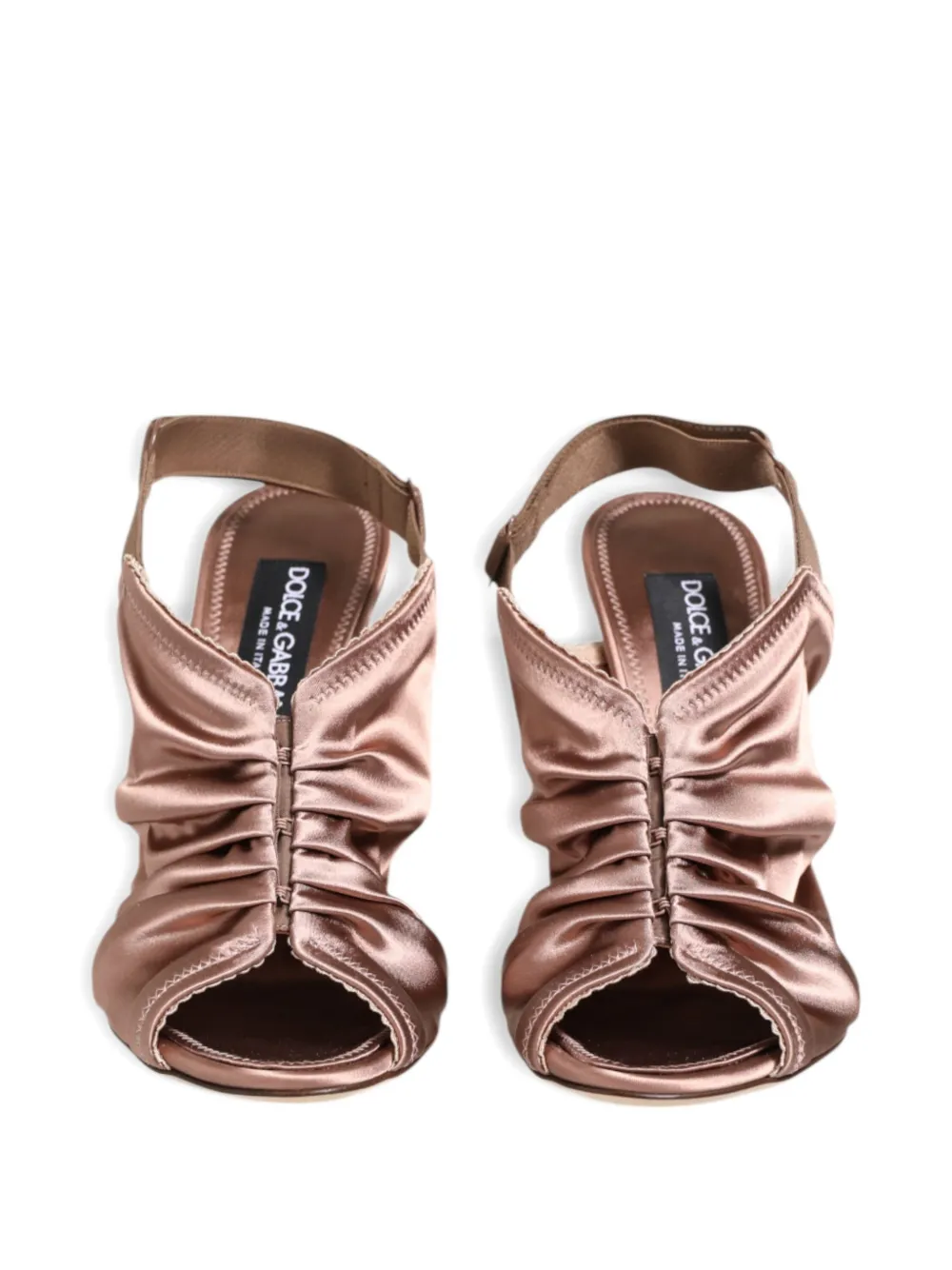 Dolce & Gabbana Slingback sandalen met ruches Roze