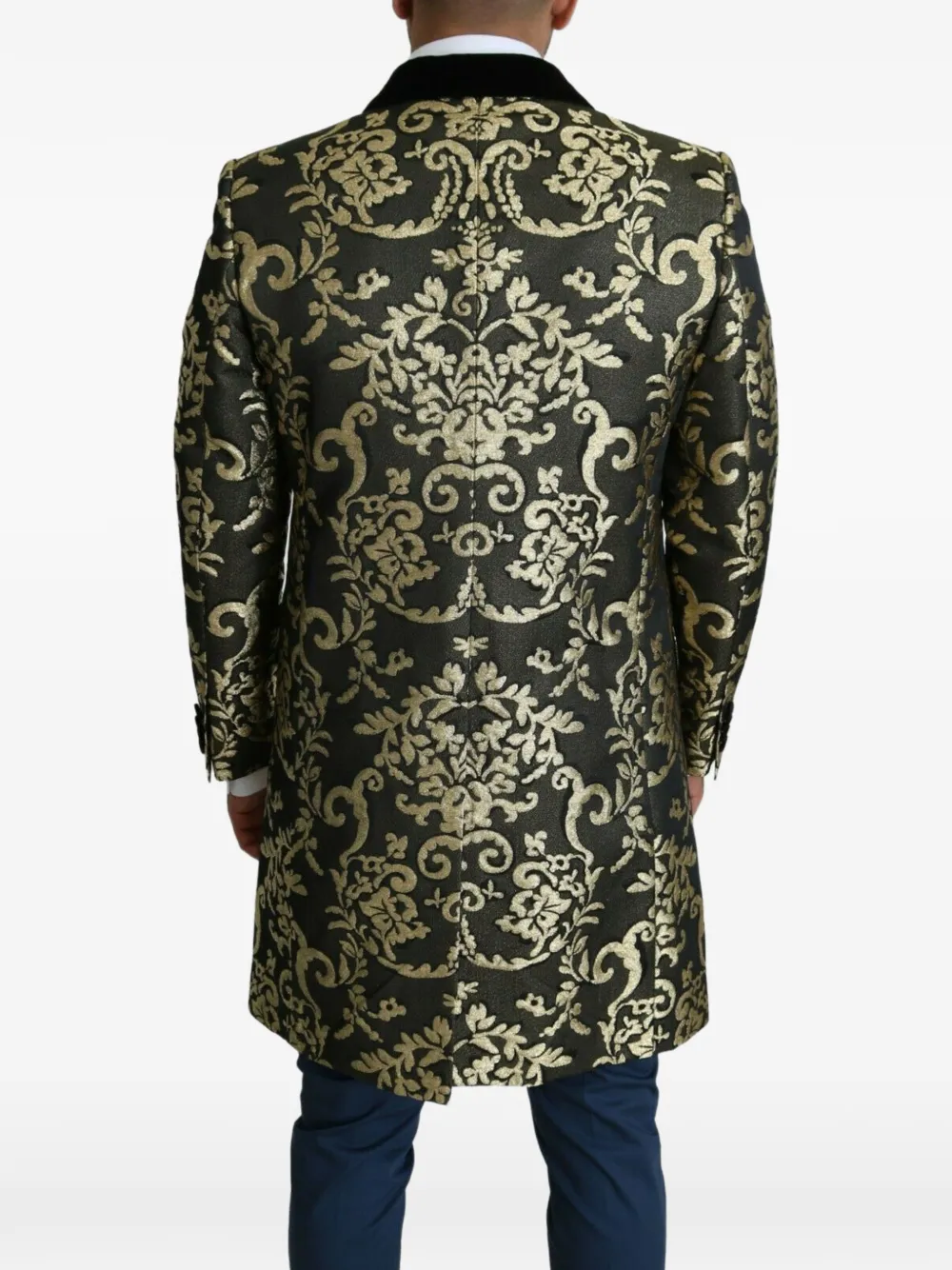 Dolce & Gabbana Sicilia jas met barok patroon en brokaat Zwart