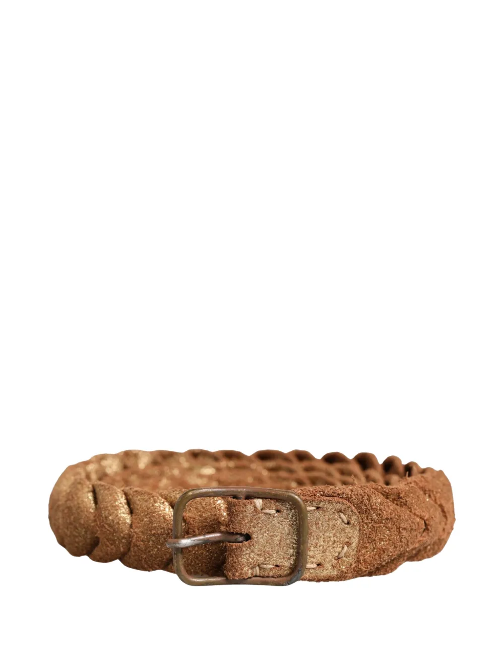 Ermanno Scervino braided leather belt - Marrone