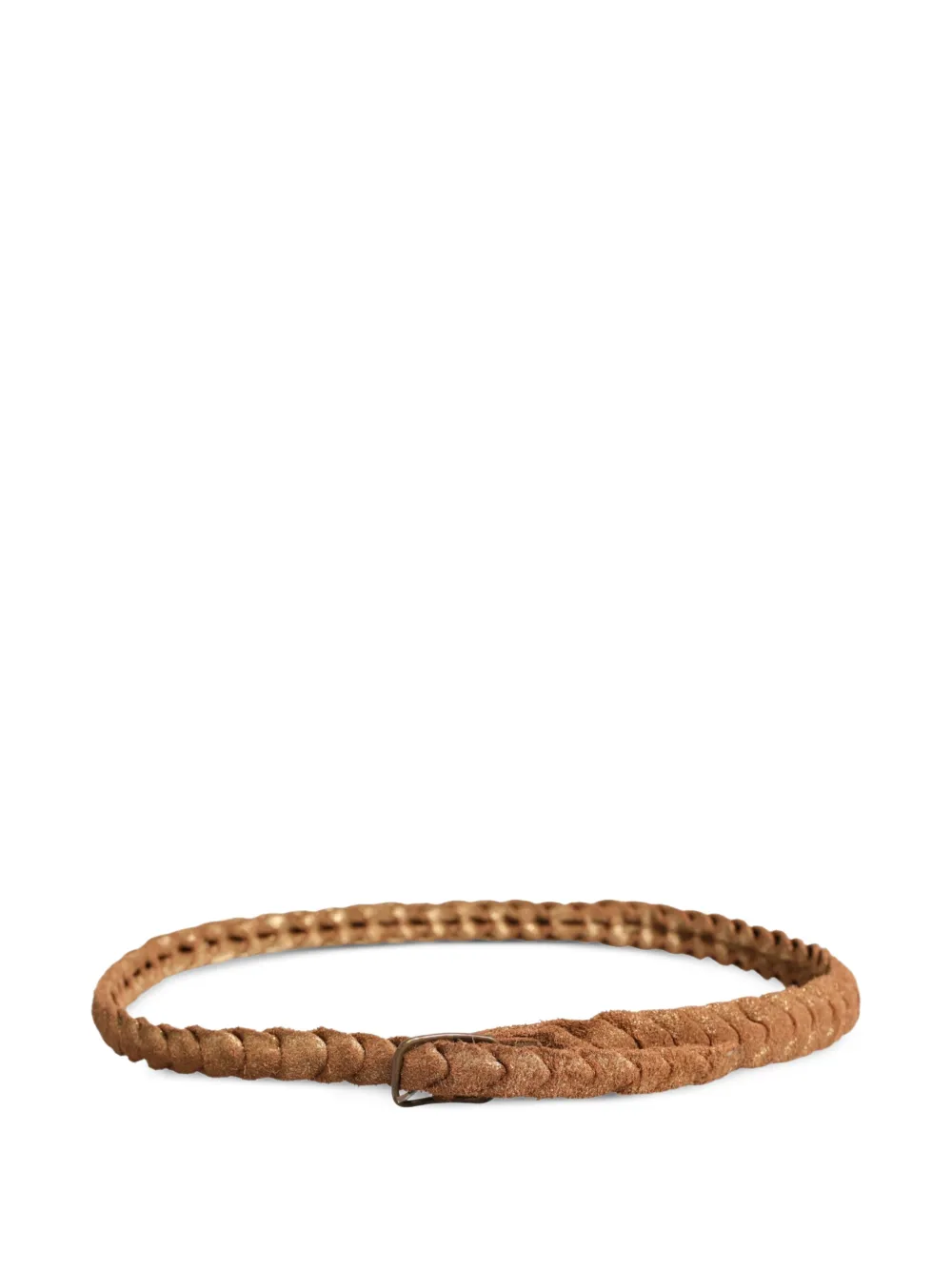 Ermanno Scervino Gevlochten riem Bruin