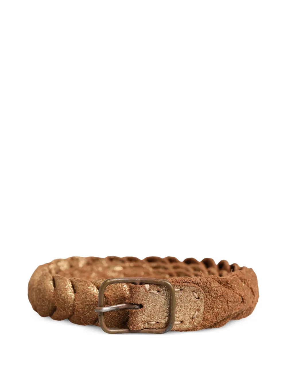 Ermanno Scervino braided leather belt - Marrone