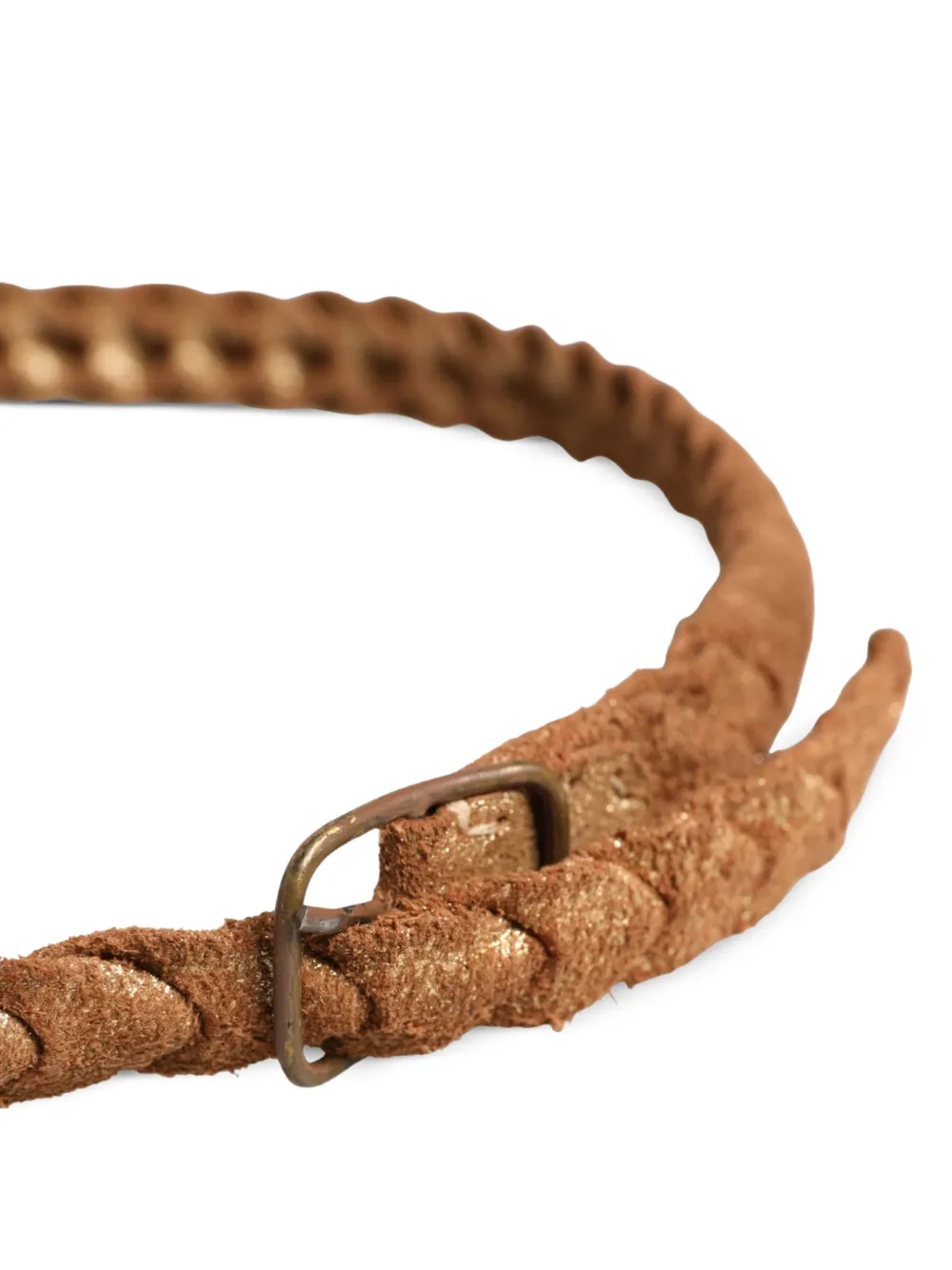 Ermanno Scervino Gevlochten riem Bruin