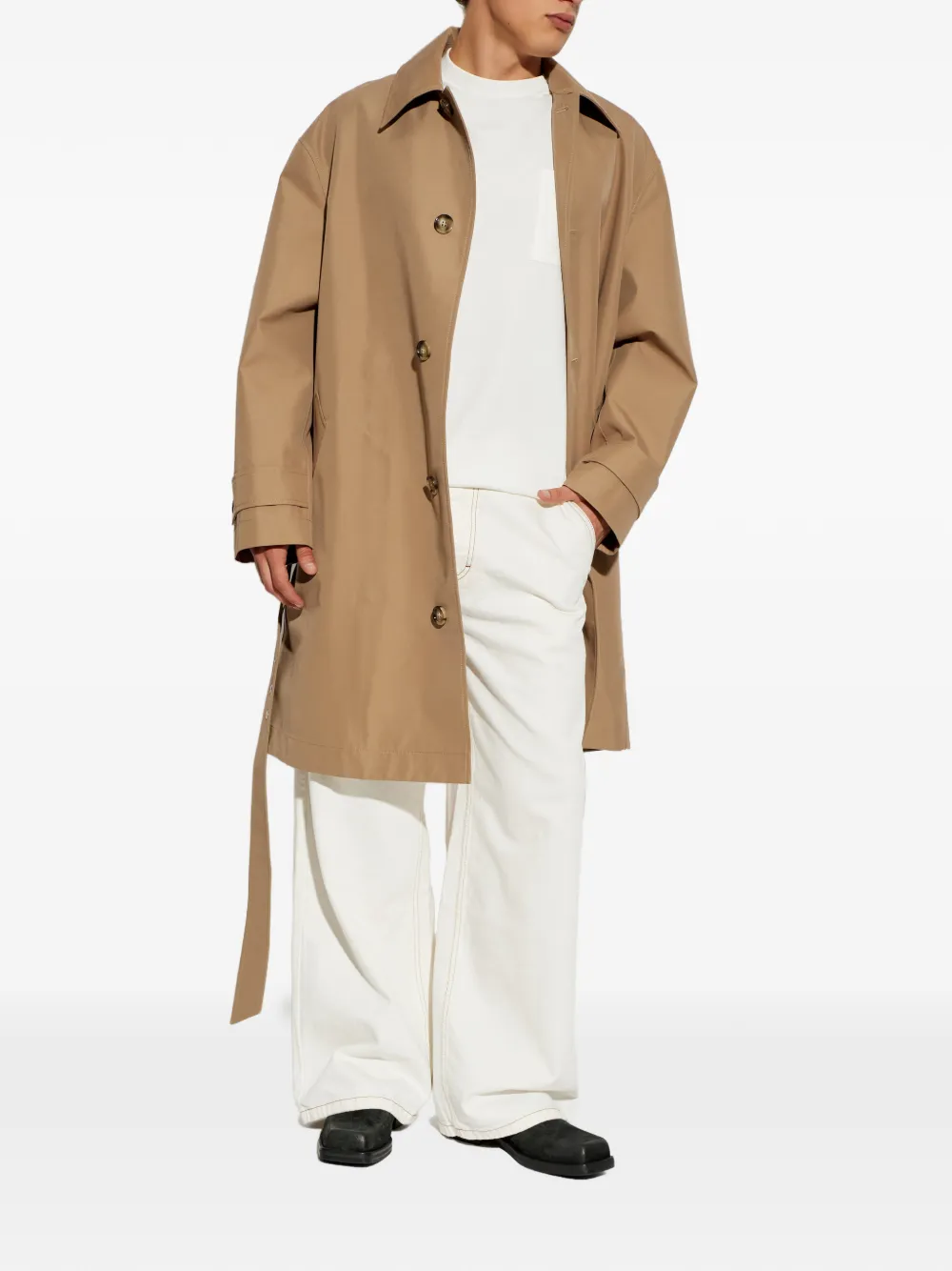 Jil Sander T-shirt met borstzak Wit