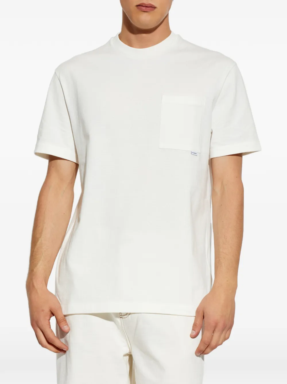 Jil Sander T-shirt met borstzak Wit
