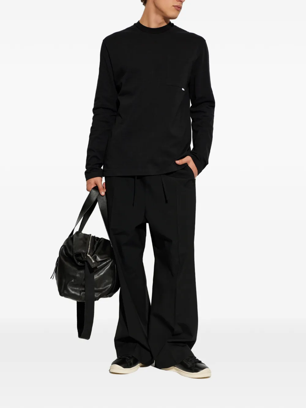 Jil Sander T-shirt met borstzak Zwart