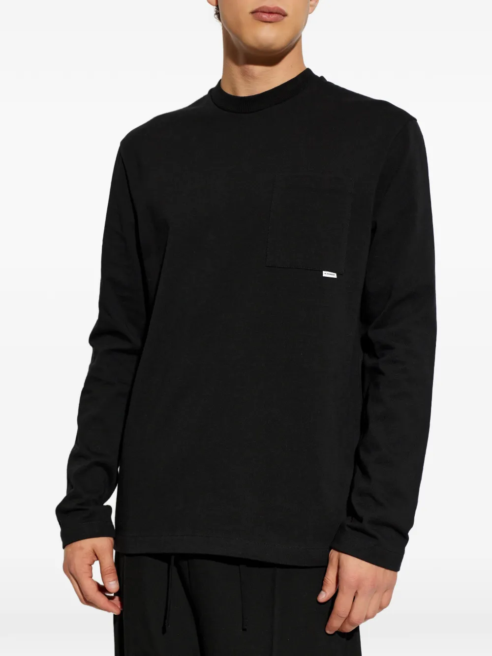 Jil Sander T-shirt met borstzak Zwart