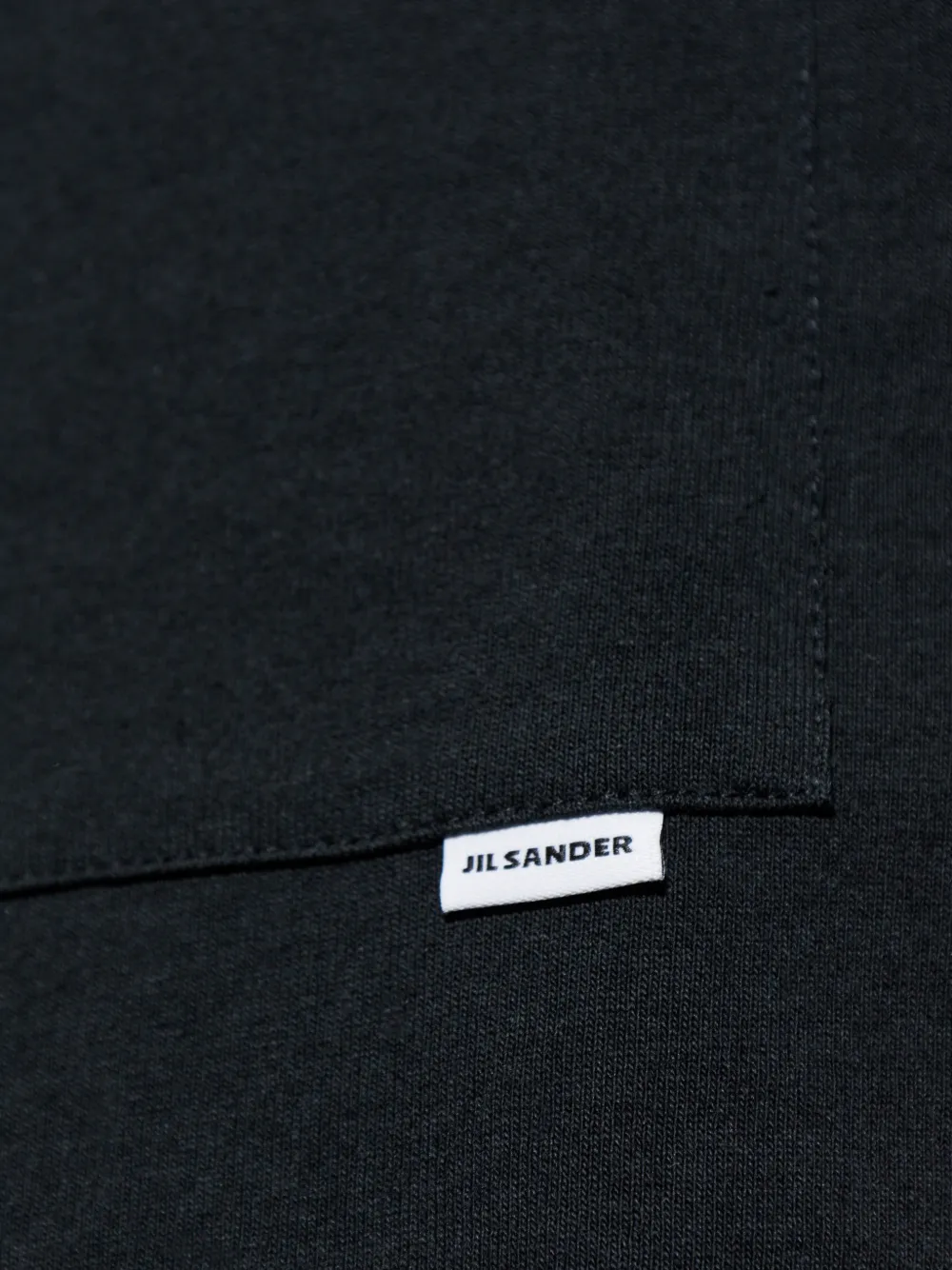 Jil Sander T-shirt met borstzak Zwart