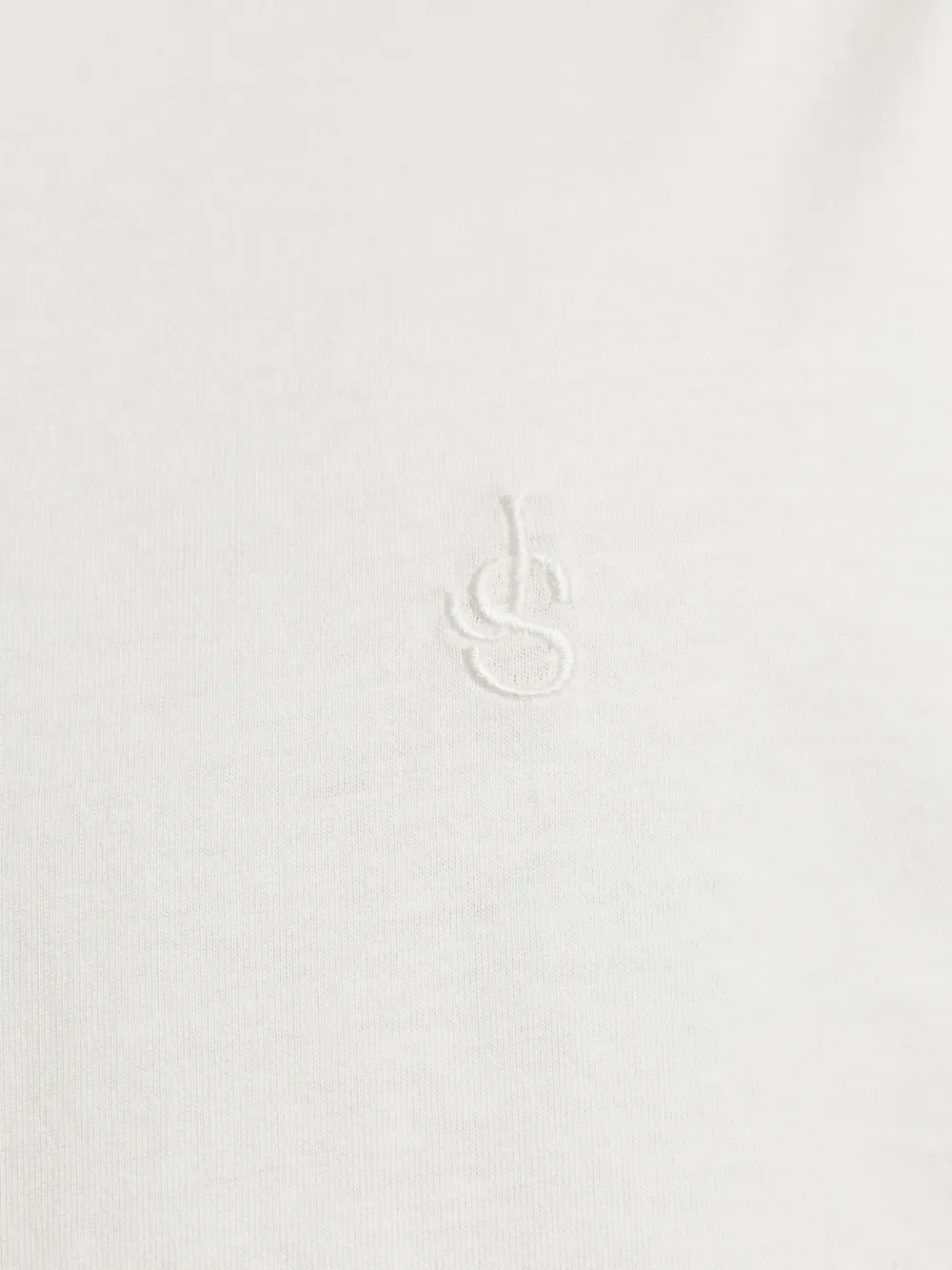 Jil Sander T-shirt met geborduurd logo Wit