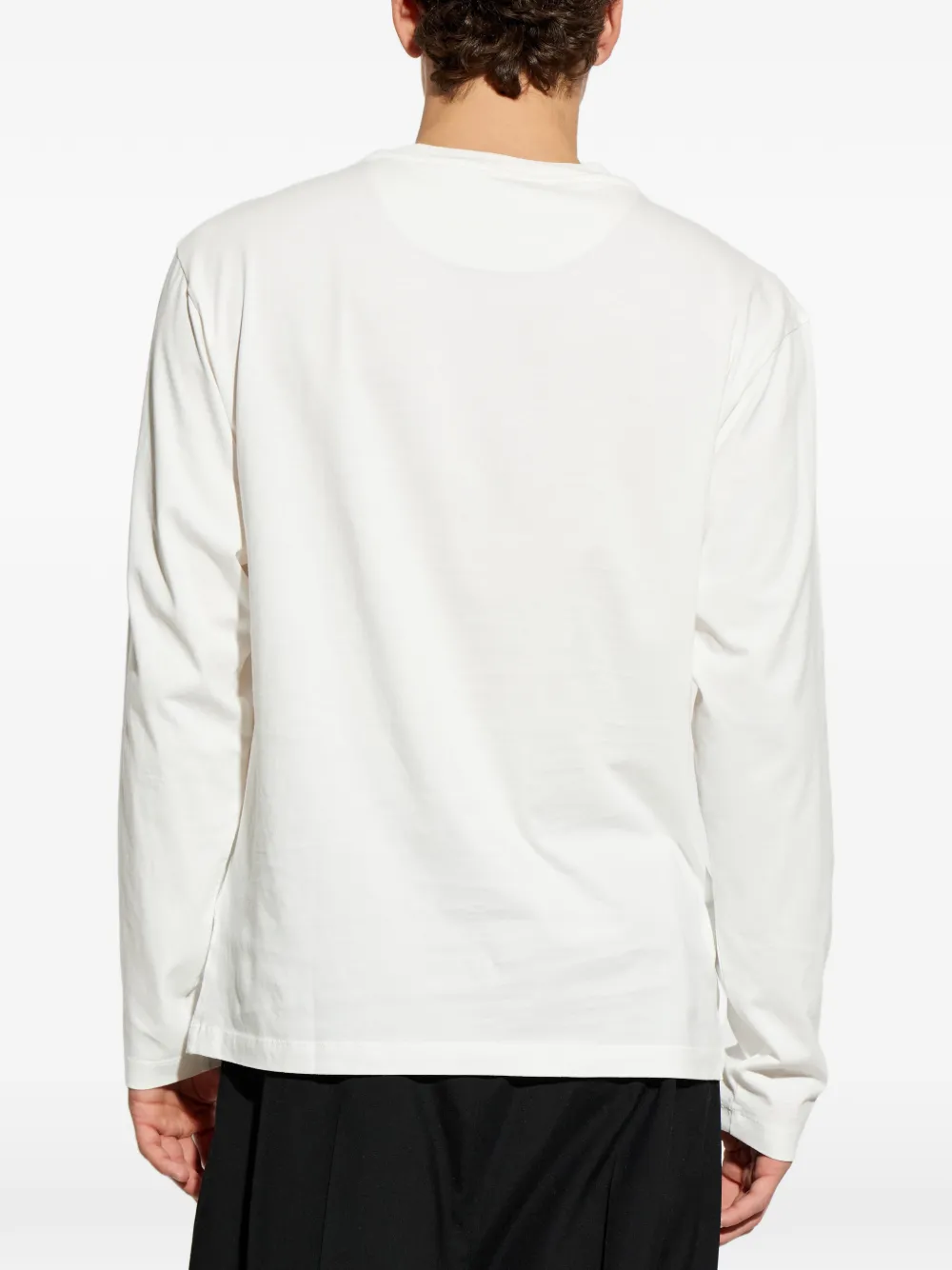Jil Sander T-shirt met geborduurd logo Wit