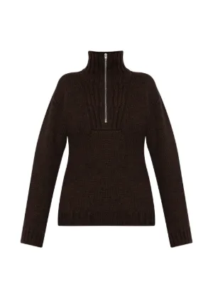 Maison Margiela Suéter Con Detalle Deshilachado | Marrón | FARFETCH CL