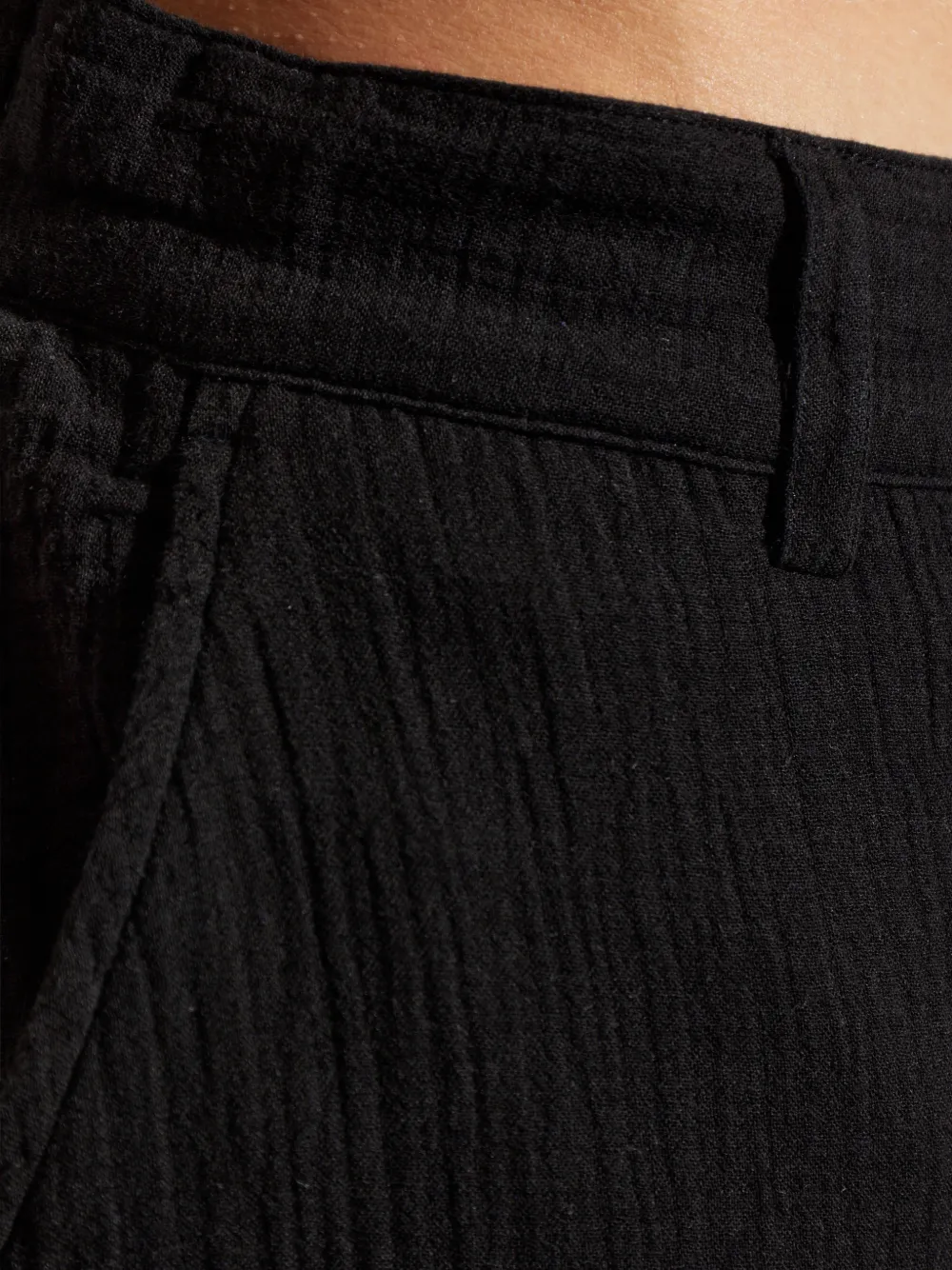 AllSaints Taiko broek met textuur Zwart
