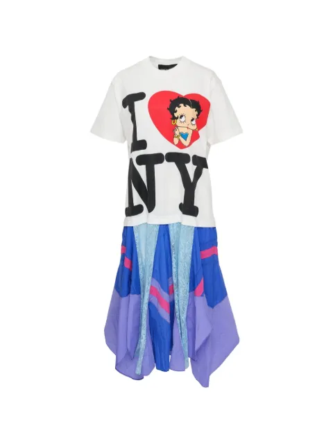 DRY CLEAN ONLY Betty Boop I Love NY midi dress