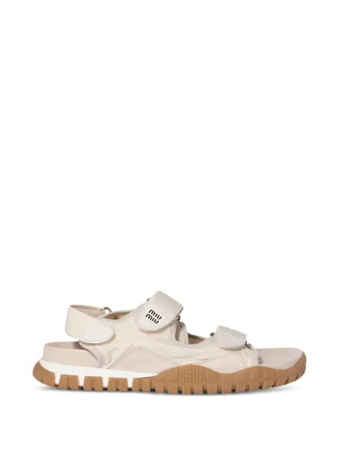 Miu Miu Tyre touch-strap suede sandals