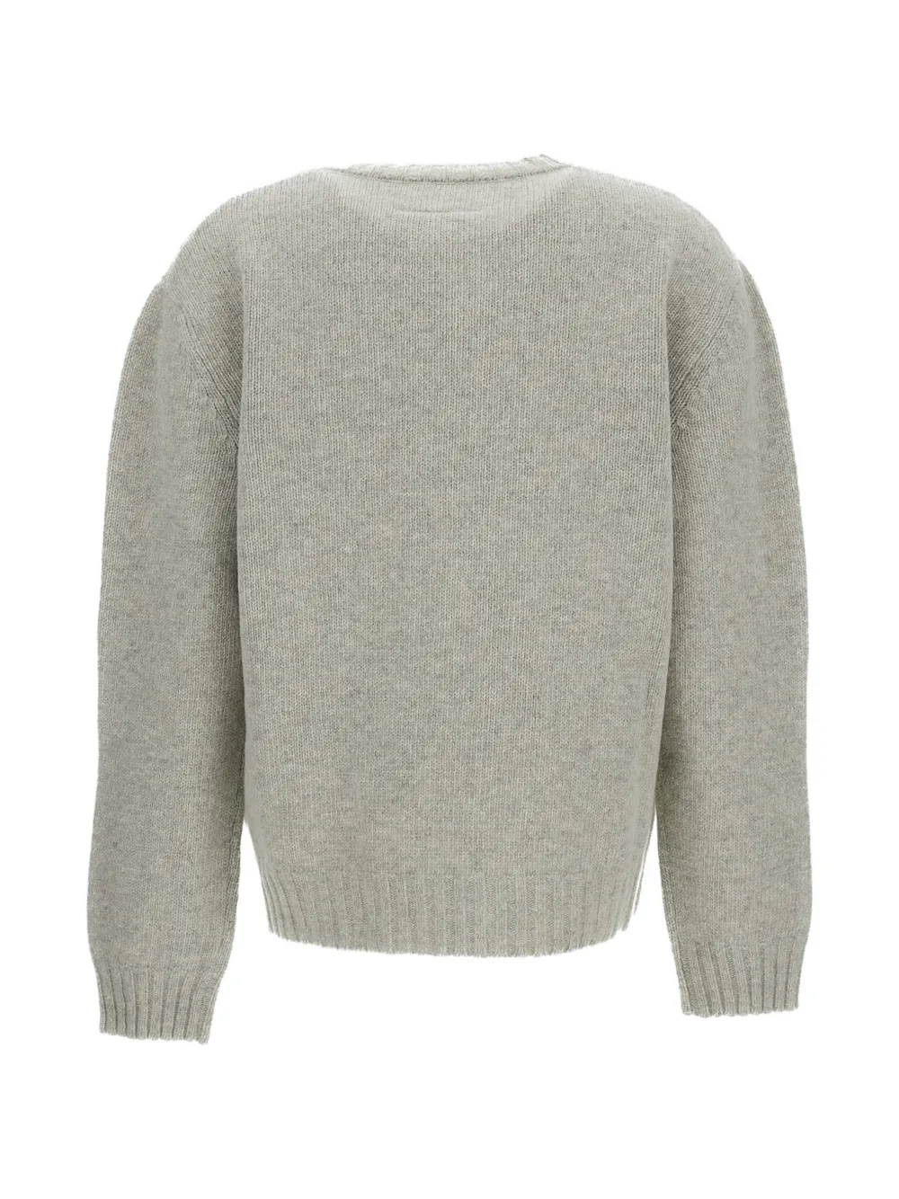 MM6 Maison Margiela Trui met uitgesneden details en logoprint Grijs