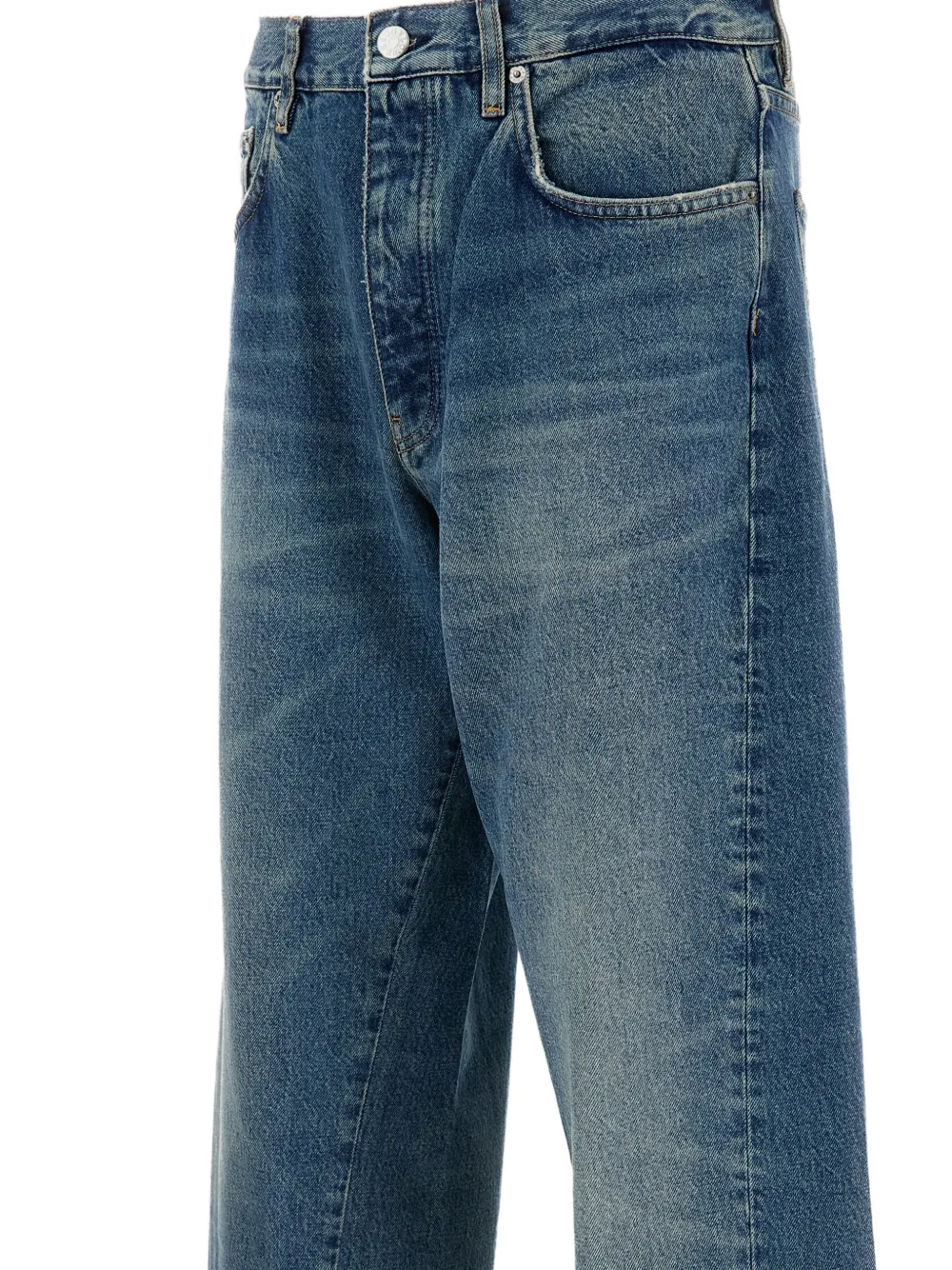 Sunflower Ruimvallende jeans Blauw