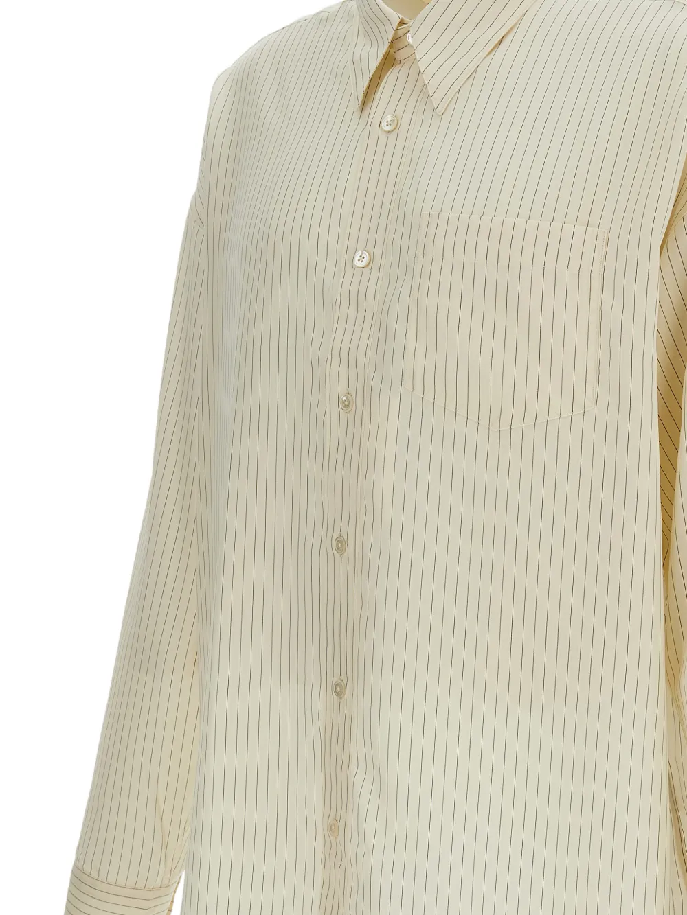 Sunflower Gestreept oversized overhemd Beige