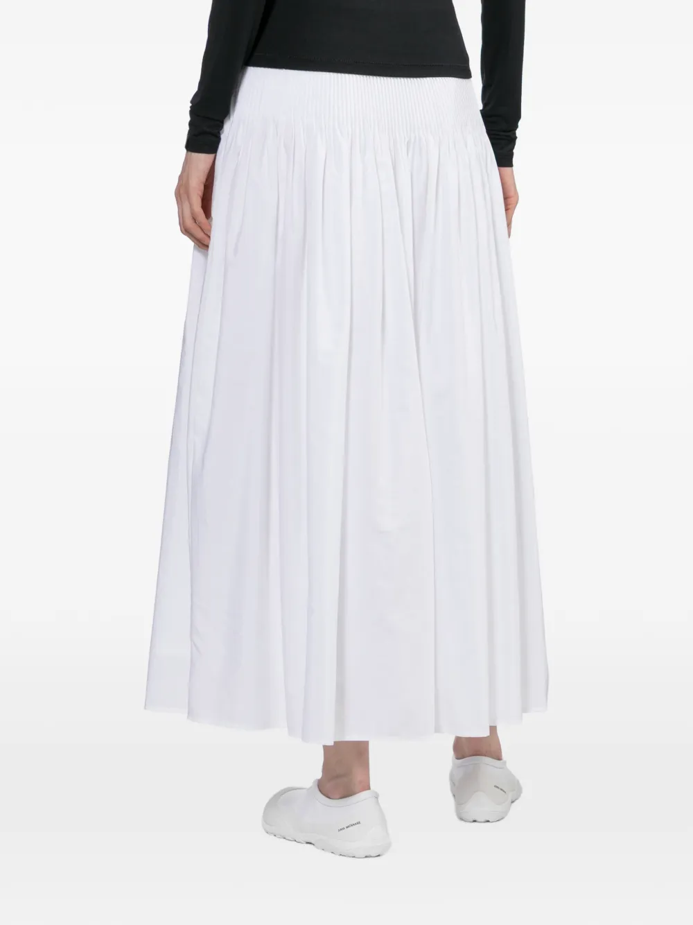 rag & bone Gesmockte plooirok Wit