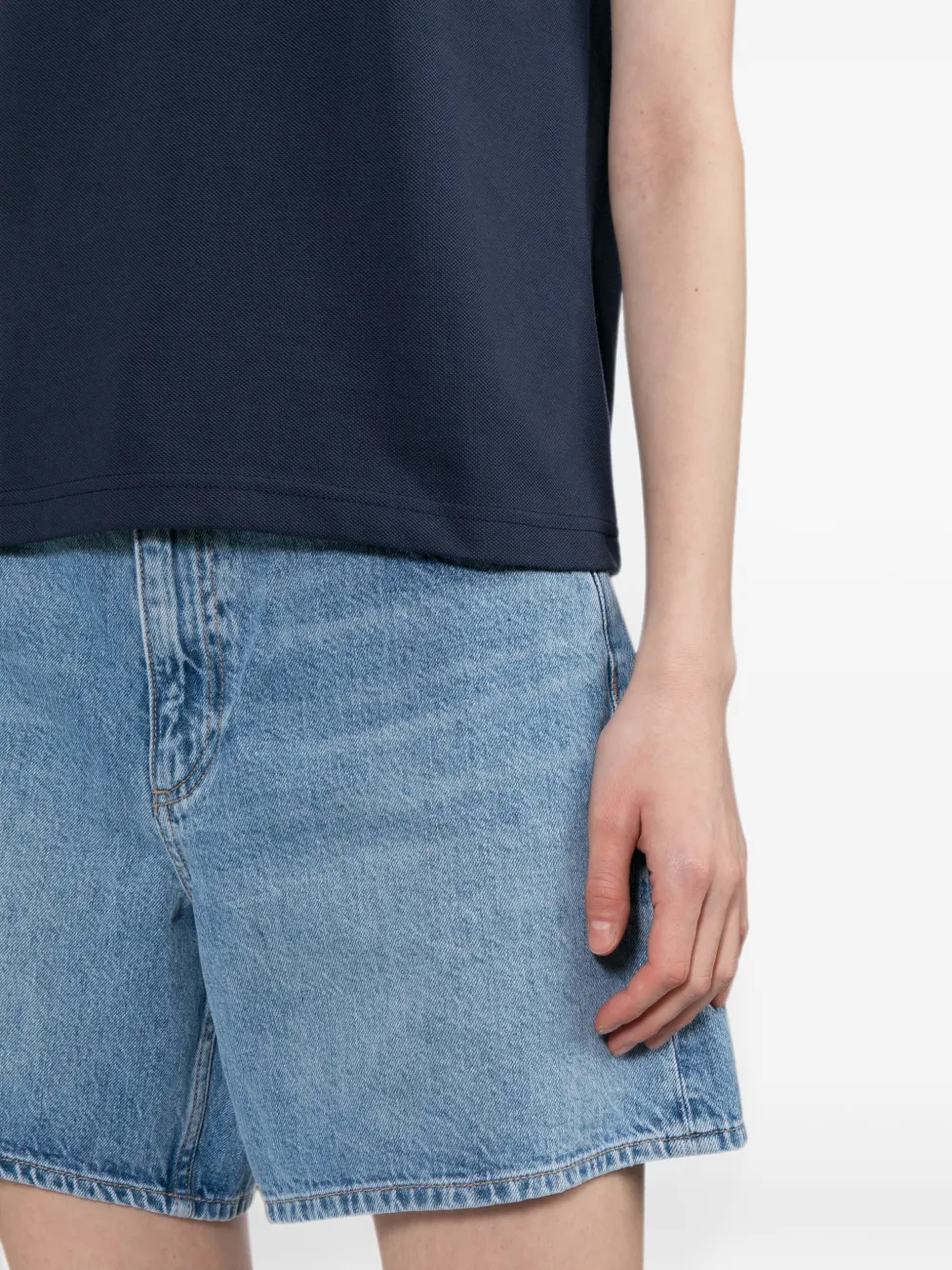 rag & bone High waist straight jeans Blauw