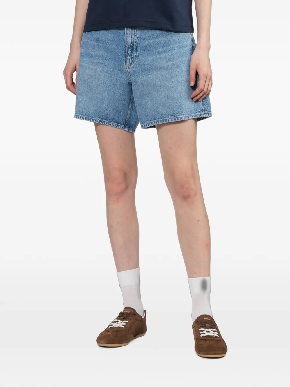 rag & bone High waist straight jeans Blauw