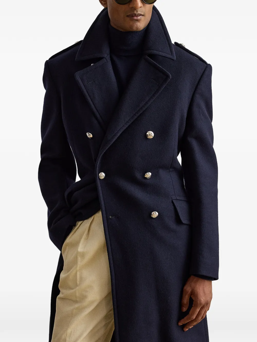 Ralph Lauren Purple Label Hawker jas met dubbele rij knopen Blauw