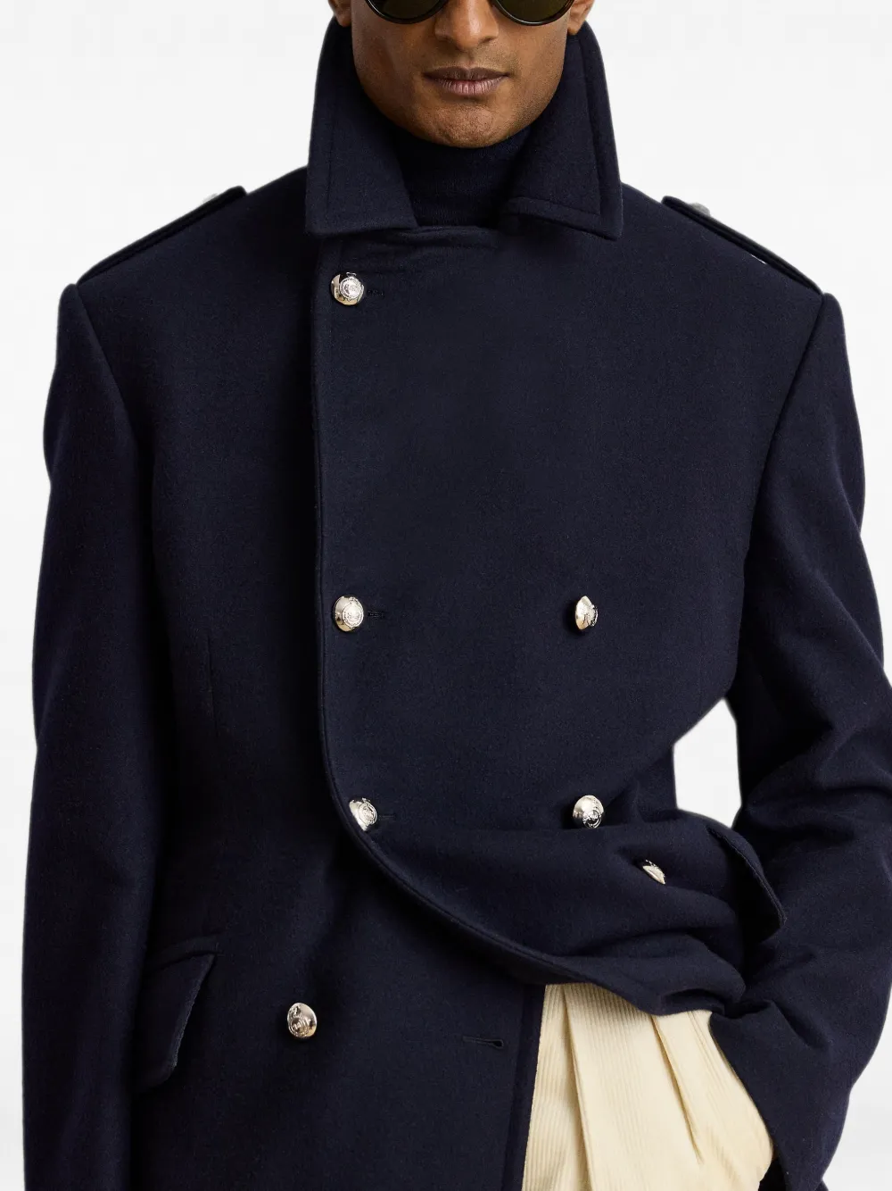Ralph Lauren Purple Label Hawker jas met dubbele rij knopen Blauw
