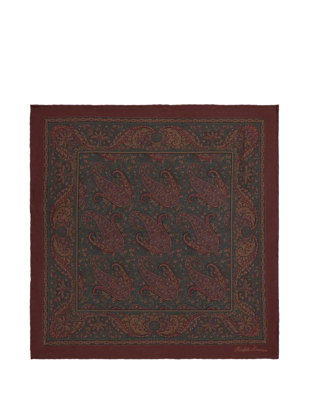 Ralph Lauren Purple Label paisley-print silk pocket square