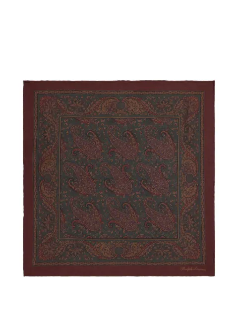 Ralph Lauren Purple Label paisley-print silk pocket square