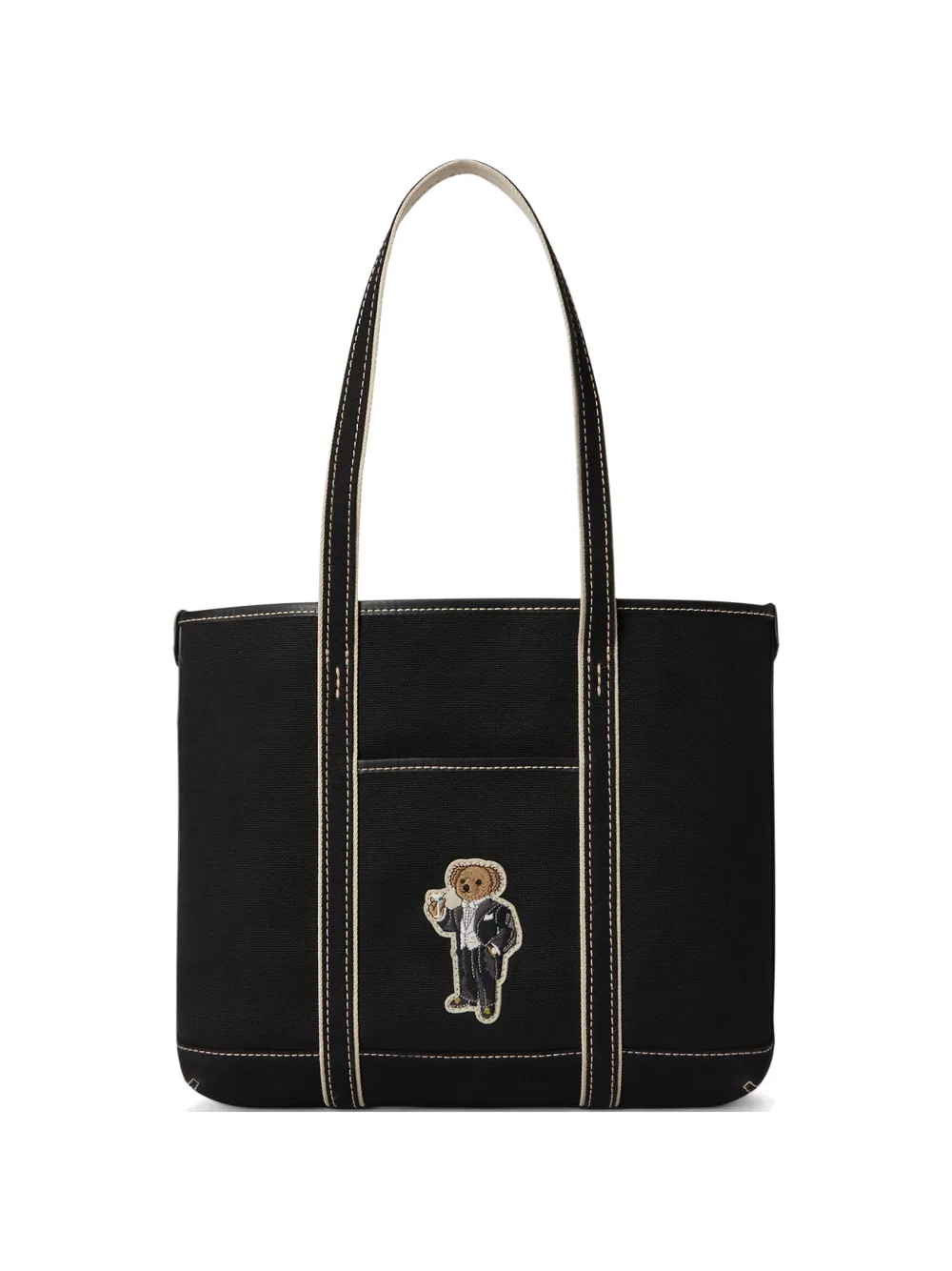 Polo Ralph Lauren Polo Bear canvas shopper Zwart