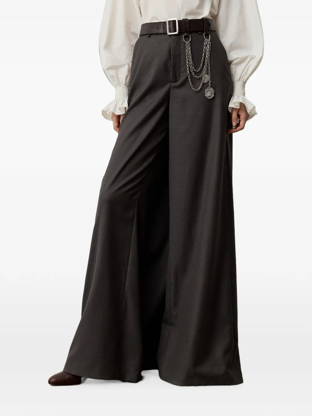 Ralph Lauren Collection Elba palazzo broek Bruin