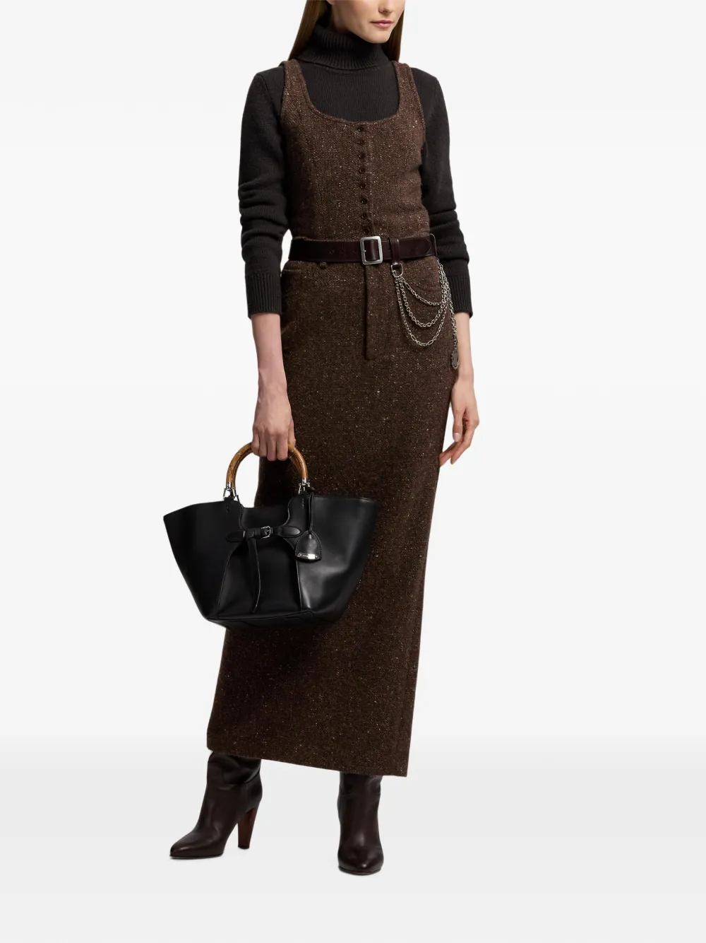 Ralph Lauren Collection Sherry Donegal tweed top Bruin