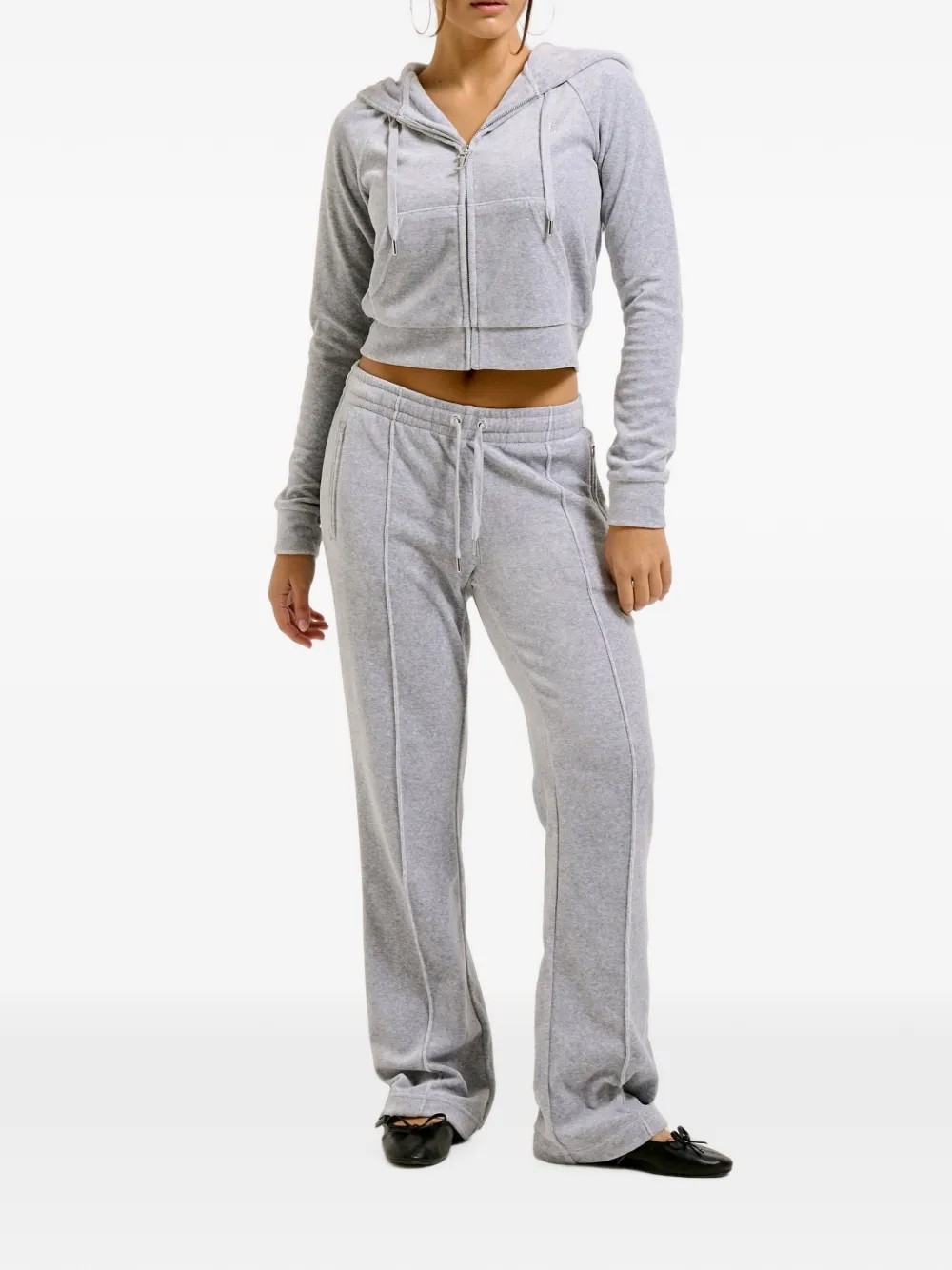 Juicy Couture Hoodie met logodetail Grijs
