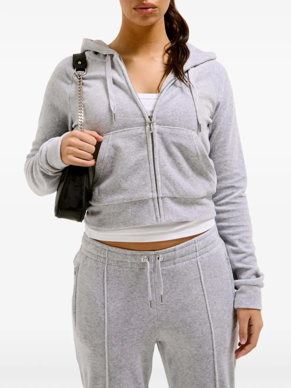 Juicy Couture Hoodie met logodetail Grijs